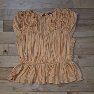 Express Women's Size Medium Shimmering Peach Blouse